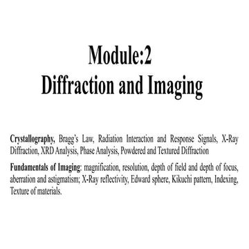 Advanced material characterization technique