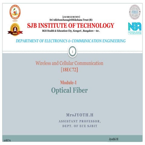 module 2 MICROWAVE ANTENNA OPTICAL FIBER | PPTX