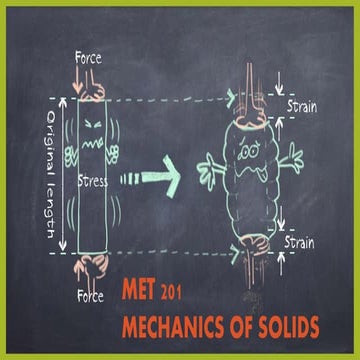 Basic Mechanics of solids.. stress strain and equilibrium condition | PPTX
