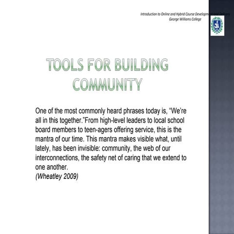 Module 2   Community Building
