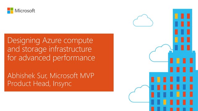 Designing azure compute and storage infrastructure