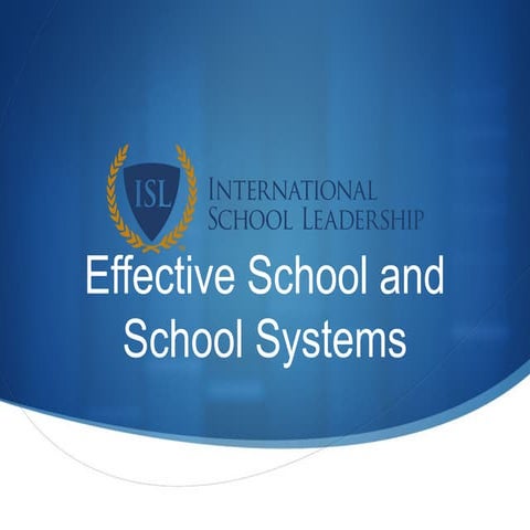 Module 2   effective school systems - march 2015