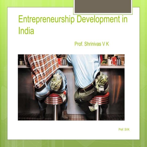 Entrepreneurship development in india