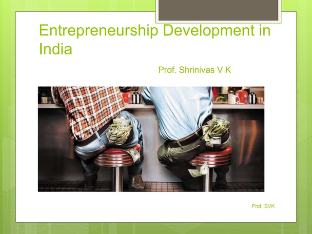 Entrepreneurship development in india