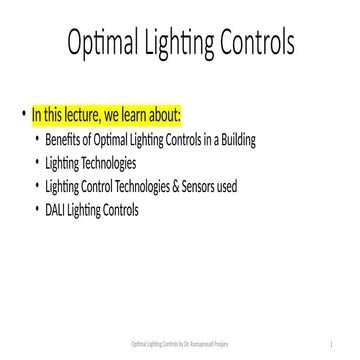 Module 2- Lighting Controls_The effect of illuminance on the speed and the qu...