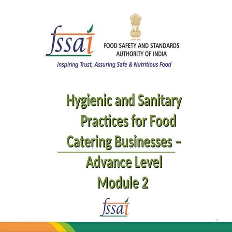 Hygeien and sanitary practices for food industry