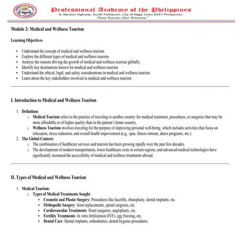 Module 2-Medical and Wellness Tourism.docx