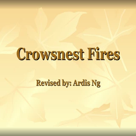 Crowsnest Fires
