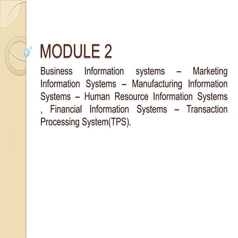 management information system module2