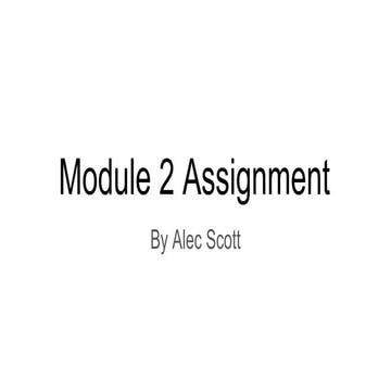 Module 2 assignment | PPT
