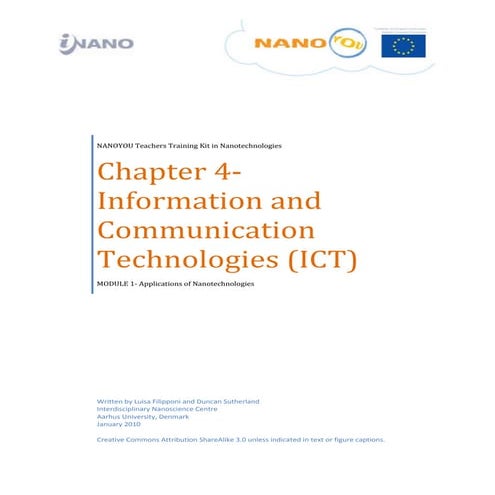 Application of nanotechnologies: ICT