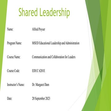 Distributed Leadership | PDF
