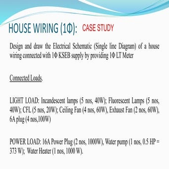 Electrical System Design and Estimationn