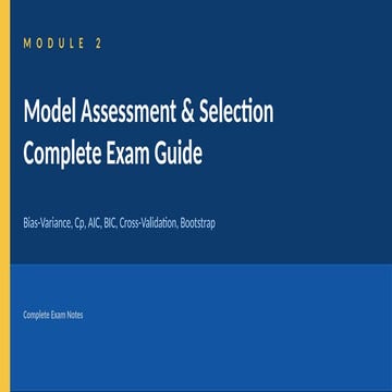 Comprehensive Guide to Model Assessment and Selection Techniques in ...