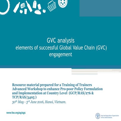 GVC analysis elements of successful Global Value Chain (GVC) engagement
