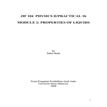 Module 2 jif 104 liquid