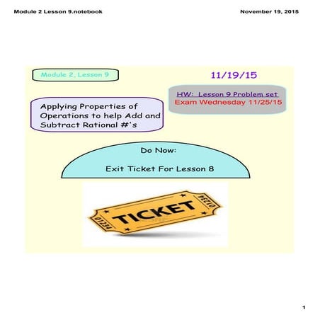 Module 2 lesson 9 | PDF | Homework and Study | Education