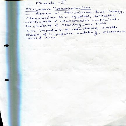 Microwave transmission line