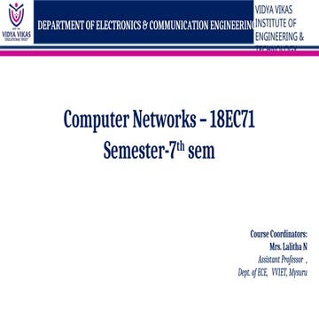 MODULE 2 PPT Computer Network 18EC71 Protocols | PPT