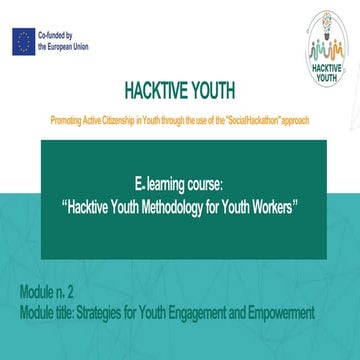 Presentation – Strategies for Youth Engagement and Empowerment