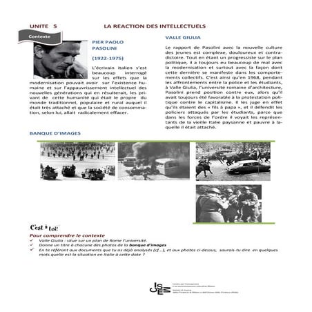 LA REACTION DES INTELLECTUELS