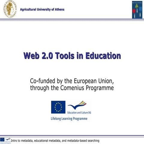  Web 2.0 tools in education