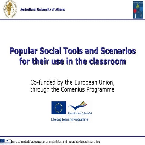 Popular social tools in the classroom use