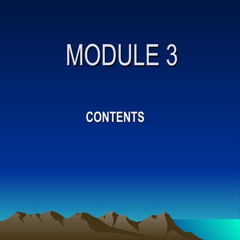 Module 3 | PPT