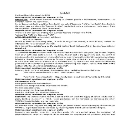 Module 3 Economics VTU