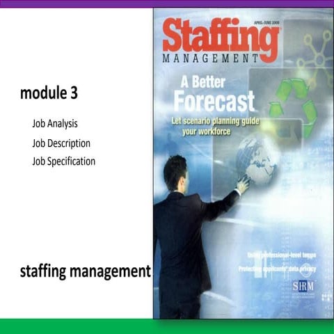   Job related aspects, JD, Job Analysis, Job Specificatiojn