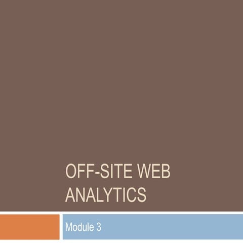 Module3   offsite webanalytics