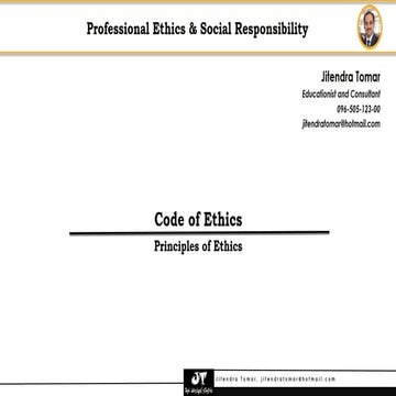 Module 3: Code of Ethics
