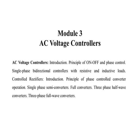 Power electronics introduction to ac voltage controls Module 3.pptx