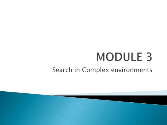 foundations of AI:module 3,csp,minimax algorithm