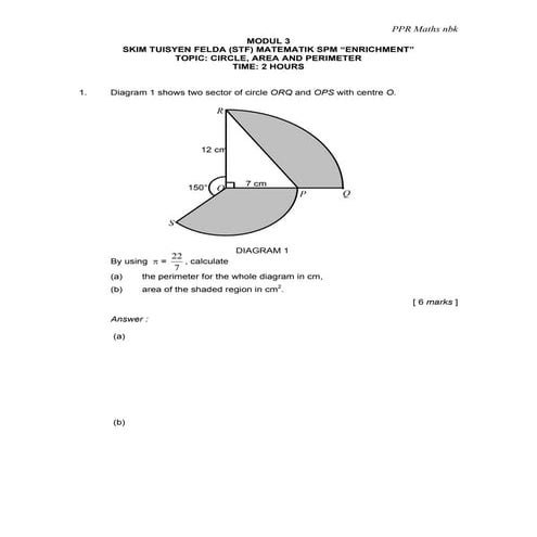 Module 3 Circle Area And Perimeter
