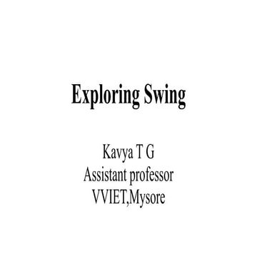 Java swing | PPTX