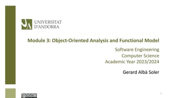 Module3 - Object Oriented Analysis & Functional Model.pdf