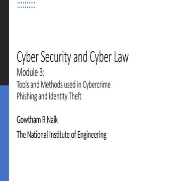 module 3 of cybersecurity of first year students