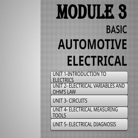 MODULE 3(1)(2), INTRODUCTION TO ELECTRICAL
