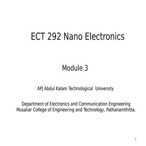 ect 292 nano electronics