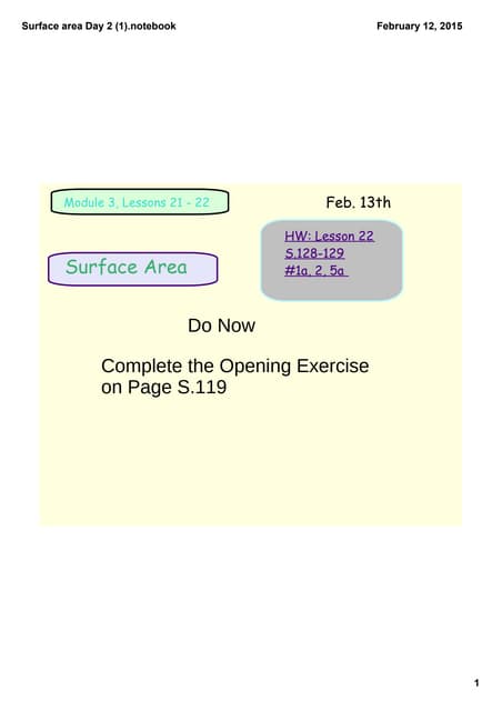 Module 3 lesson 22 | PDF | Homework and Study | Education