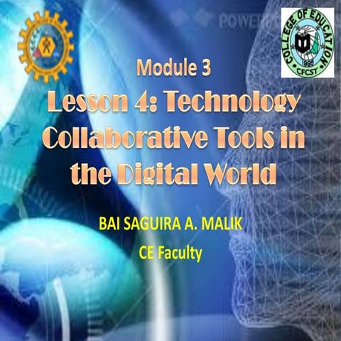 Module 3 lesson 4 - Technology Collaborative Tools in digital World