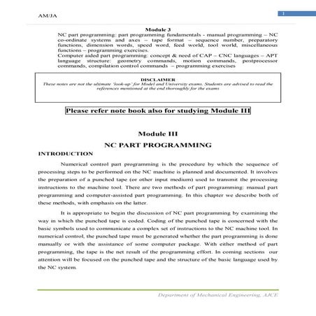 NC part programing & Robotics | PDF | Programming Languages | Computing