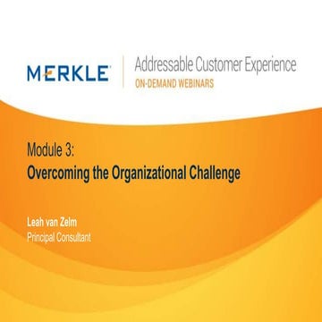 Overcoming the Organizational Challenge 