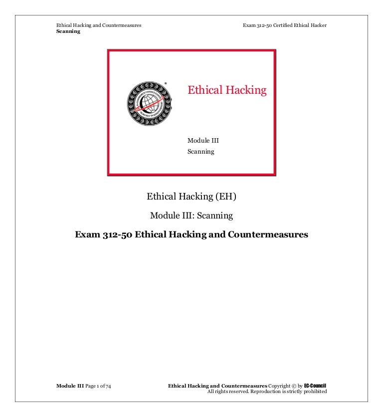 Module 3 Scanning