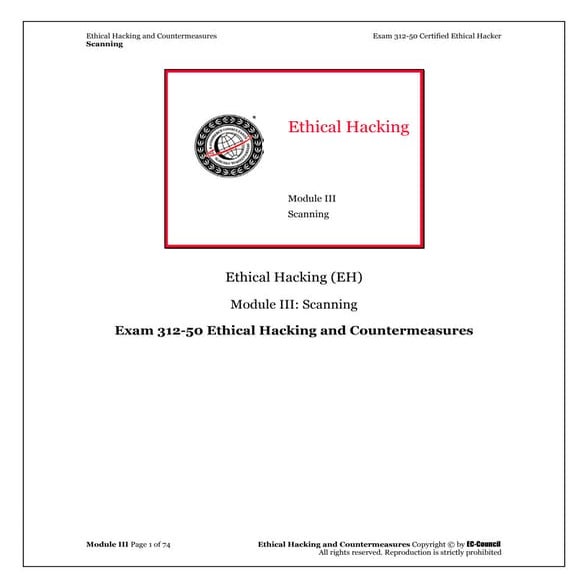 Module 3 (scanning) | PDF