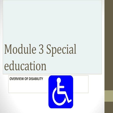 Module 3 special education