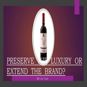 Preserve the Luxury or Extend the Brand