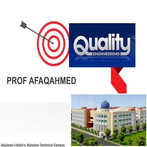 Introduction to Quality Engineering / Quality Control