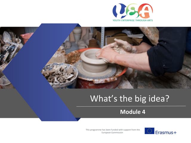 Module 4   what's the big idea